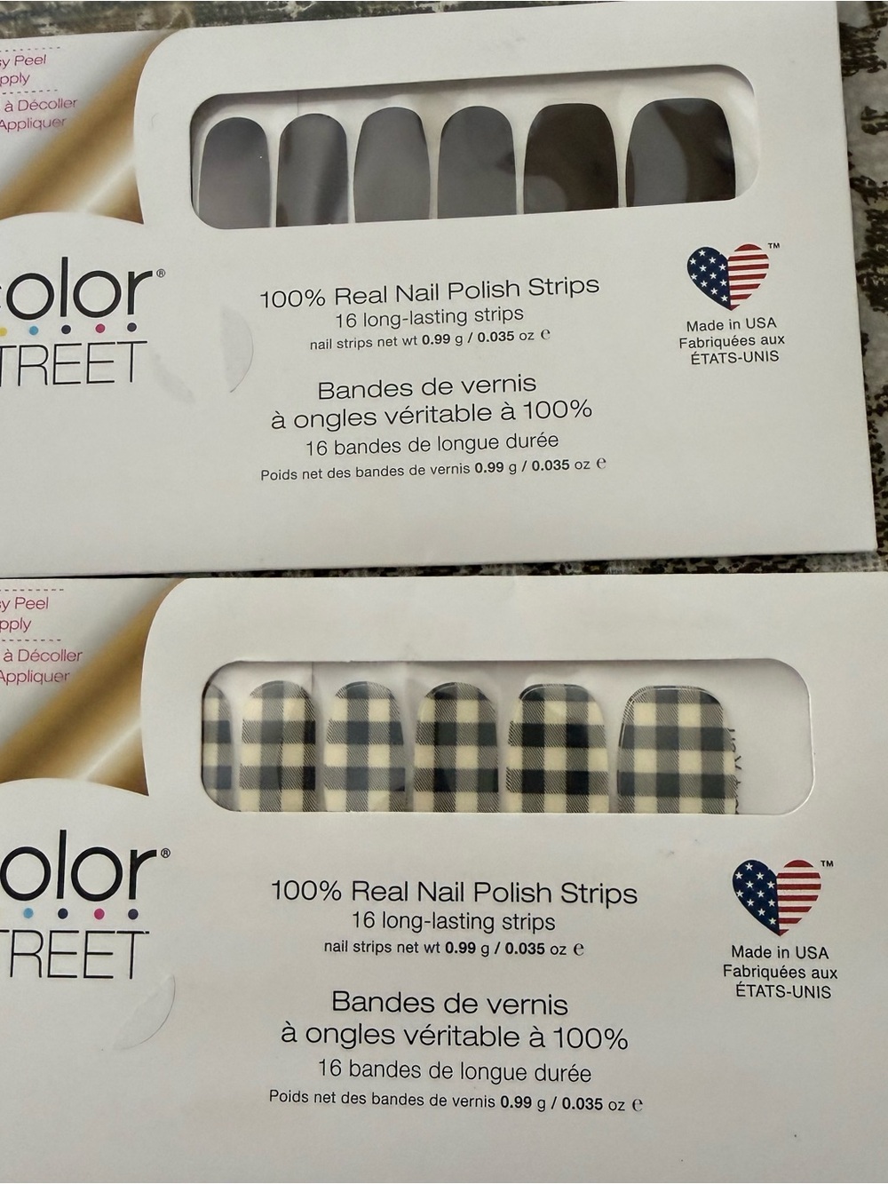 New Color Street nail Black checkered and black - Picture 3 of 4